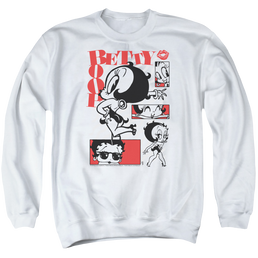 Betty Boop Stylin Snaps - Men's Crewneck Sweatshirt Men's Crewneck Sweatshirt Betty Boop   