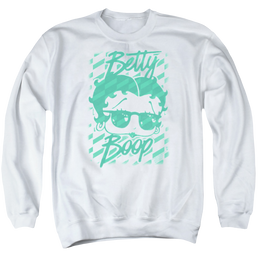 Betty Boop Summer Shades - Men's Crewneck Sweatshirt Men's Crewneck Sweatshirt Betty Boop   