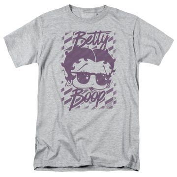 Athletic heather men's regular fit t-shirt with Betty Boop Summer Shades graphic