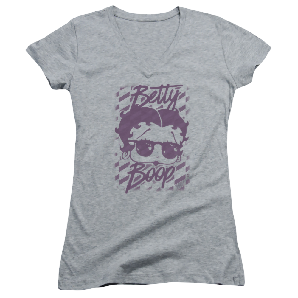 Betty Boop Summer Shades - Juniors V-Neck T-Shirt Juniors V-Neck T-Shirt Betty Boop   