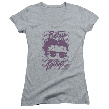 Betty Boop Summer Shades - Juniors V-Neck T-Shirt Juniors V-Neck T-Shirt Betty Boop   