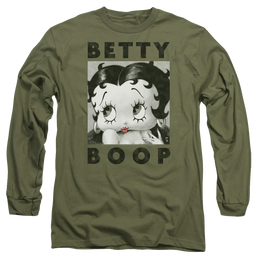 Betty Boop Camo Glamour - Men's Long Sleeve T-Shirt Men's Long Sleeve T-Shirt Betty Boop   