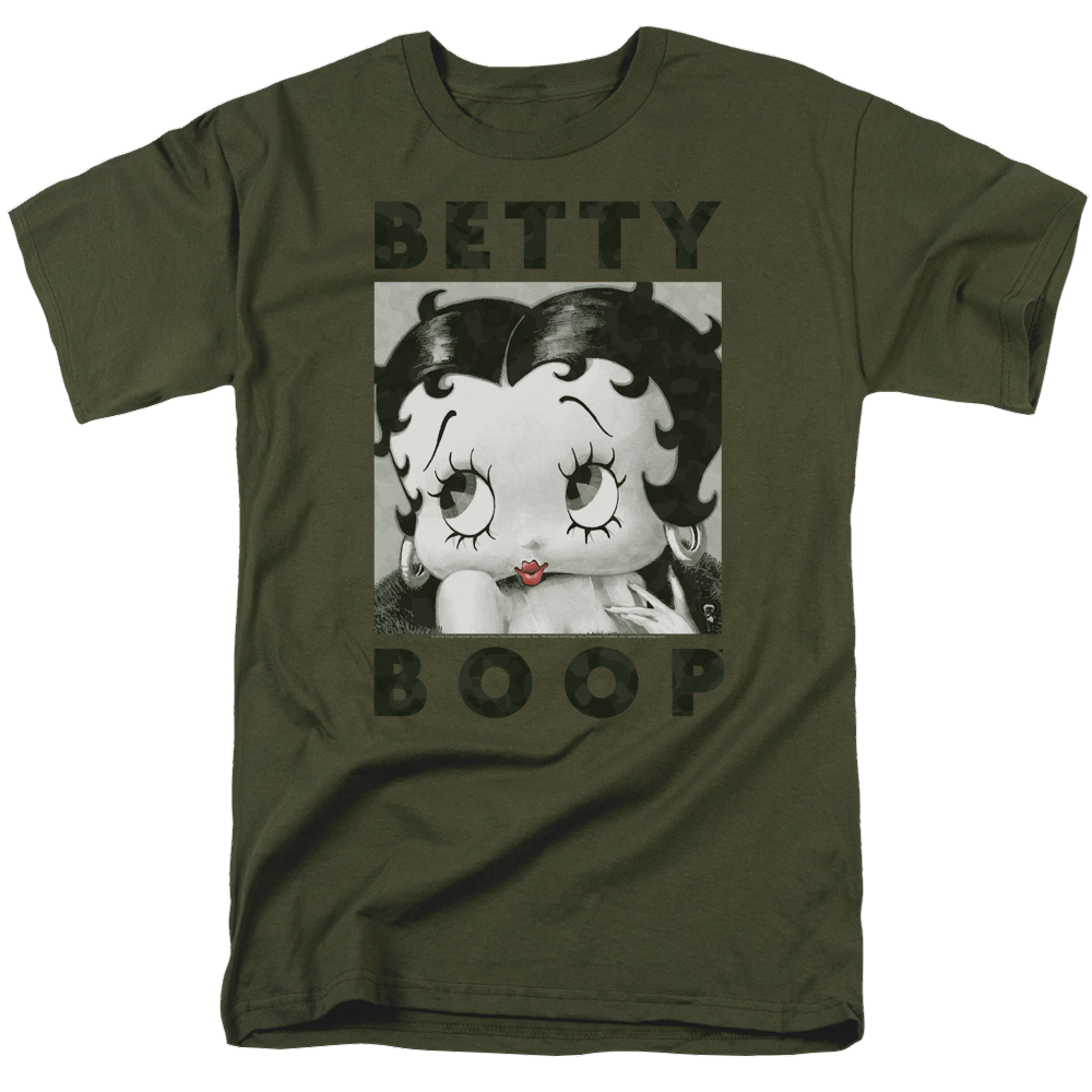 Betty Boop Camo Glamour - Men's Regular Fit T-Shirt Men's Regular Fit T-Shirt Betty Boop   
