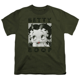 Betty Boop Camo Glamour - Youth T-Shirt Youth T-Shirt (Ages 8-12) Betty Boop   