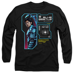 BLUE BEETLE (2023) Data Read Out - Men's Long Sleeve T-Shirt Men's Long Sleeve T-Shirt BLUE BEETLE (2023)   