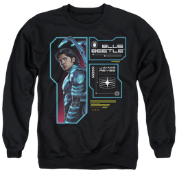 BLUE BEETLE (2023) Data Read Out - Men's Crewneck Sweatshirt Men's Crewneck Sweatshirt BLUE BEETLE (2023)   