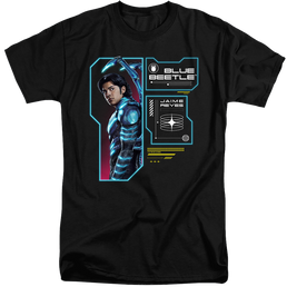 BLUE BEETLE (2023) Data Read Out - Men's Tall Fit T-Shirt Men's Tall Fit T-Shirt BLUE BEETLE (2023)   
