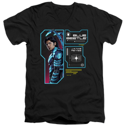 BLUE BEETLE (2023) Data Read Out - Men's V-Neck T-Shirt Men's V-Neck T-Shirt BLUE BEETLE (2023)   
