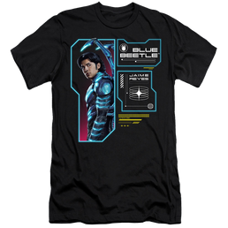 BLUE BEETLE (2023) Data Read Out - Men's Premium Slim Fit T-Shirt Men's Premium Slim Fit T-Shirt BLUE BEETLE (2023)   