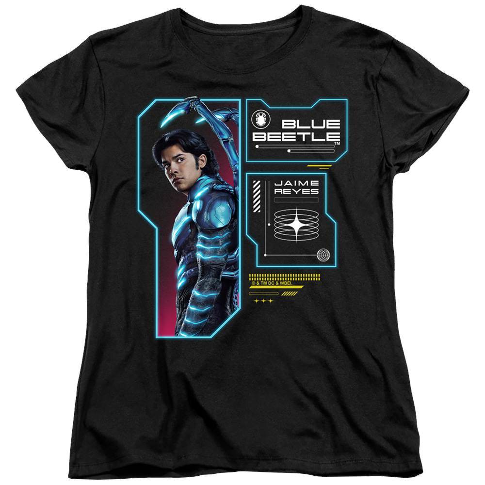 BLUE BEETLE (2023) Data Read Out - Women's T-Shirt Women's T-Shirt BLUE BEETLE (2023)   