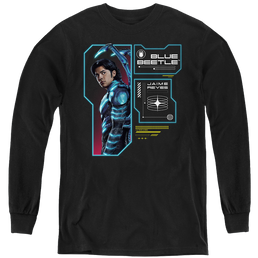 BLUE BEETLE (2023) Data Read Out - Youth Long Sleeve T-Shirt Youth Long Sleeve T-Shirt BLUE BEETLE (2023)   