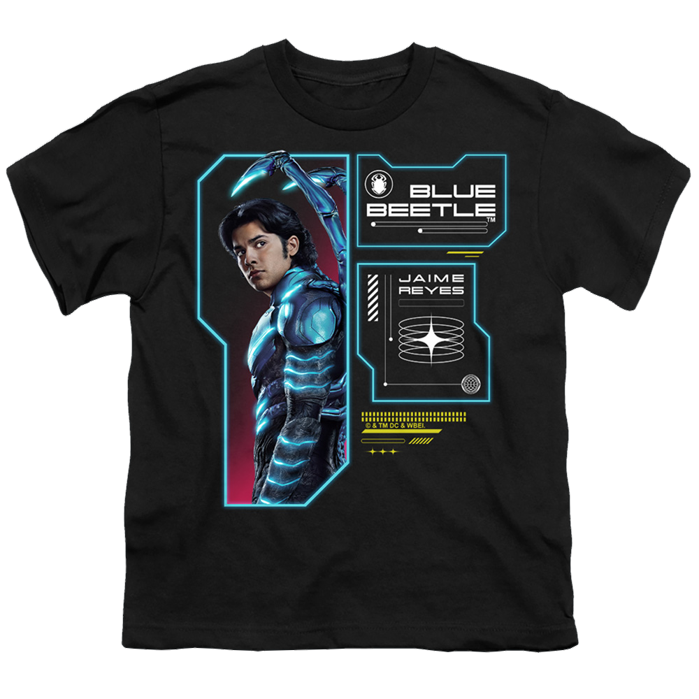 BLUE BEETLE (2023) Data Read Out - Youth T-Shirt Youth T-Shirt (Ages 8-12) BLUE BEETLE (2023)   