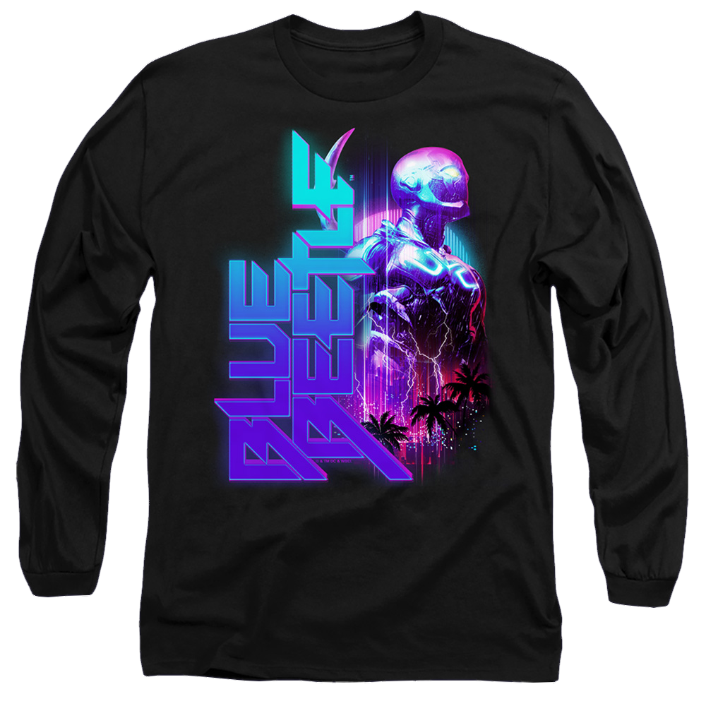 BLUE BEETLE (2023) Lightning - Men's Long Sleeve T-Shirt Men's Long Sleeve T-Shirt BLUE BEETLE (2023)   