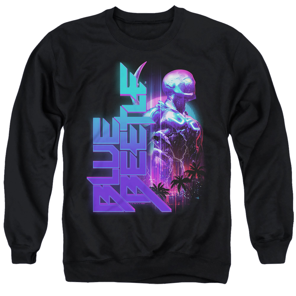 BLUE BEETLE (2023) Lightning - Men's Crewneck Sweatshirt Men's Crewneck Sweatshirt BLUE BEETLE (2023)   