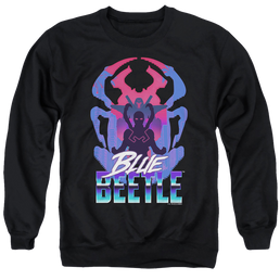 BLUE BEETLE (2023) Silhouette - Men's Crewneck Sweatshirt Men's Crewneck Sweatshirt BLUE BEETLE (2023)   