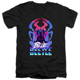 BLUE BEETLE (2023) Silhouette - Men's V-Neck T-Shirt Men's V-Neck T-Shirt BLUE BEETLE (2023)   