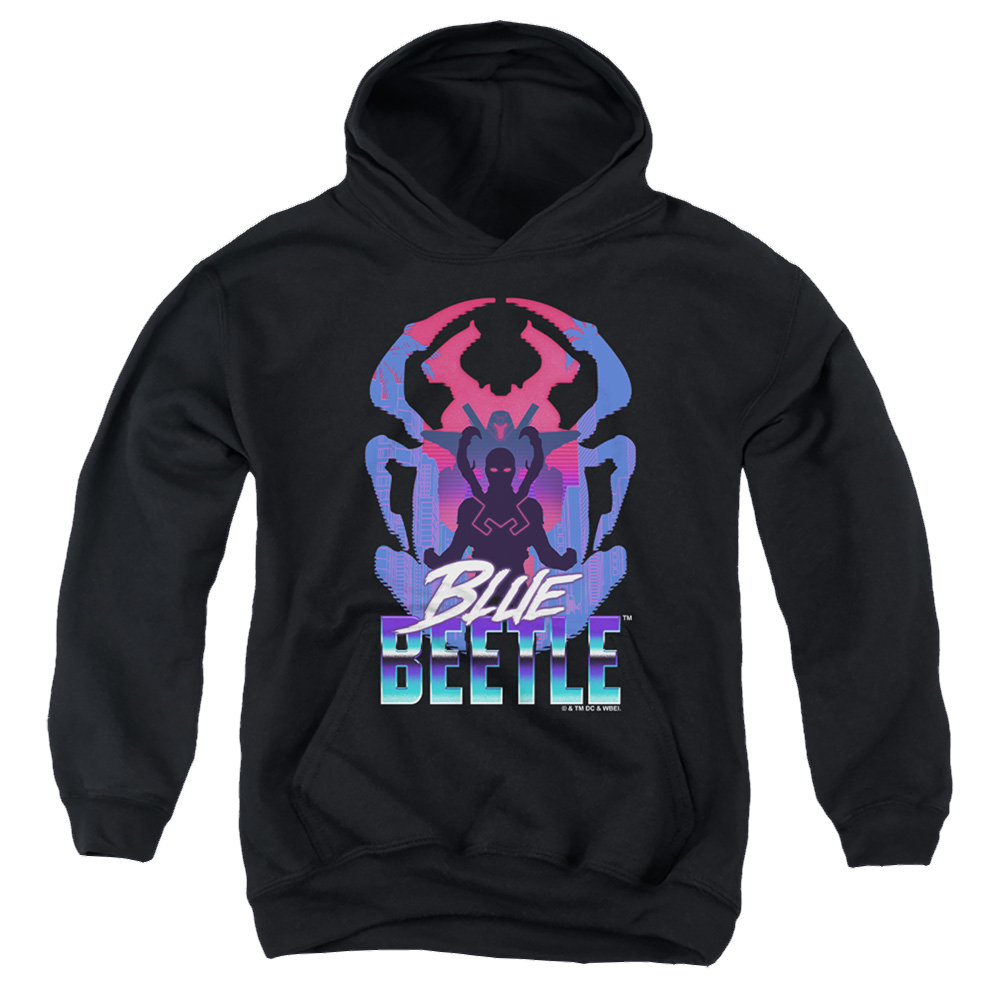 BLUE BEETLE (2023) Silhouette - Youth Hoodie Youth Hoodie (Ages 8-12) BLUE BEETLE (2023)   