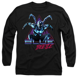BLUE BEETLE (2023) Leaping Triangle - Men's Long Sleeve T-Shirt Men's Long Sleeve T-Shirt BLUE BEETLE (2023)   