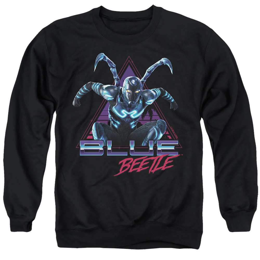 BLUE BEETLE (2023) Leaping Triangle - Men's Crewneck Sweatshirt Men's Crewneck Sweatshirt BLUE BEETLE (2023)   