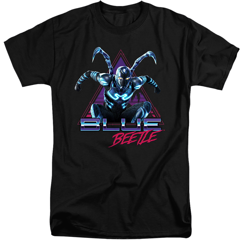 BLUE BEETLE (2023) Leaping Triangle - Men's Tall Fit T-Shirt Men's Tall Fit T-Shirt BLUE BEETLE (2023)   