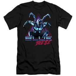 BLUE BEETLE (2023) Leaping Triangle - Men's Premium Slim Fit T-Shirt Men's Premium Slim Fit T-Shirt BLUE BEETLE (2023)   