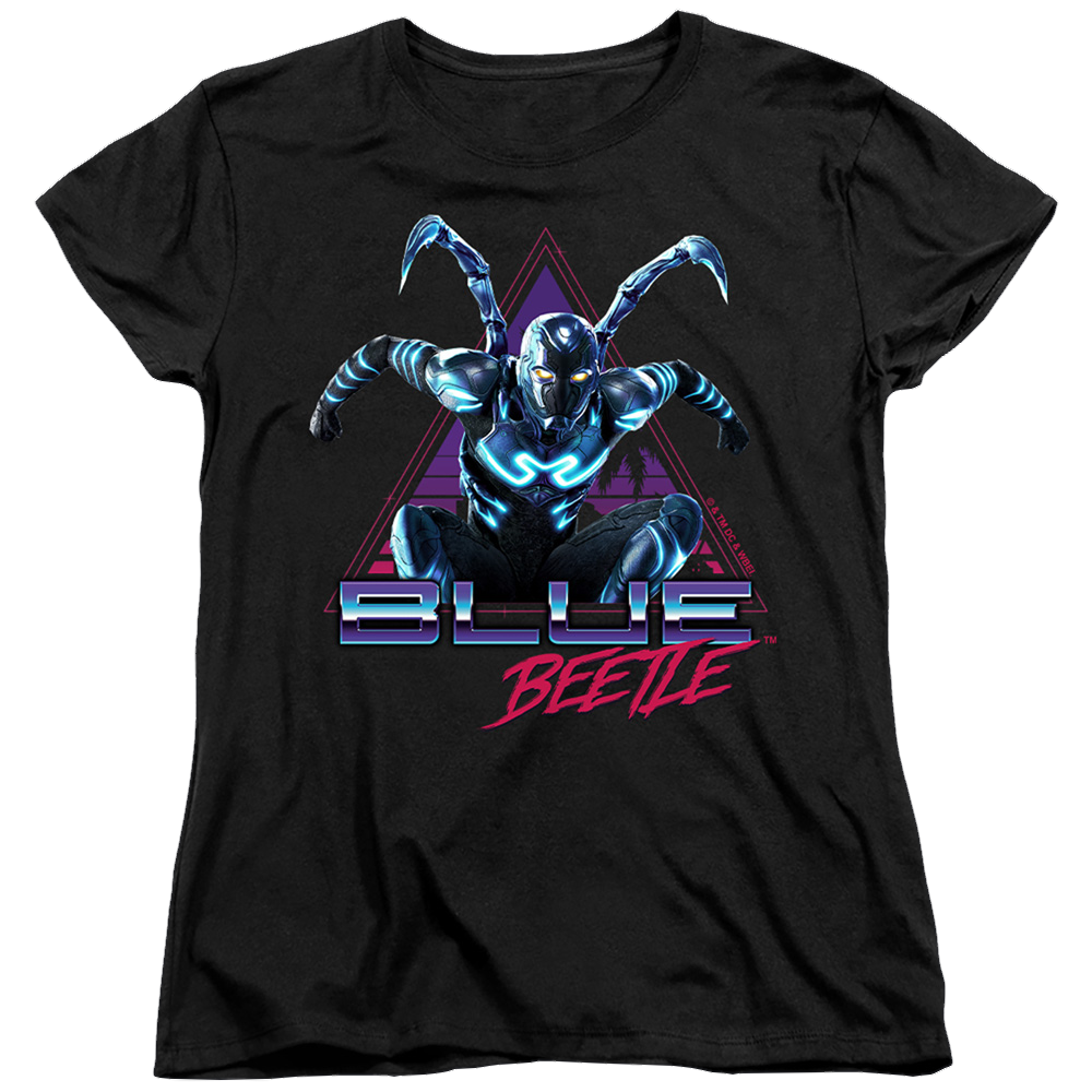 BLUE BEETLE (2023) Leaping Triangle - Women's T-Shirt Women's T-Shirt BLUE BEETLE (2023)   