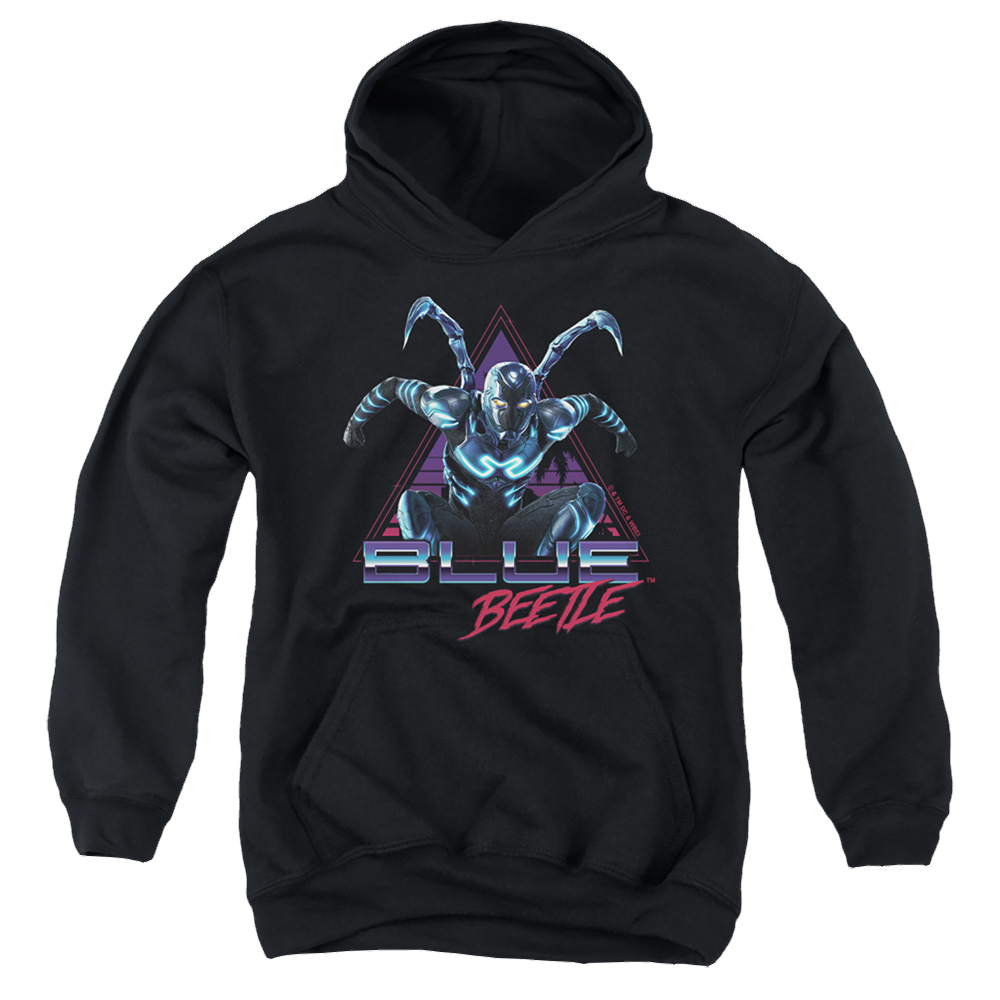 BLUE BEETLE (2023) Leaping Triangle - Youth Hoodie Youth Hoodie (Ages 8-12) BLUE BEETLE (2023)   