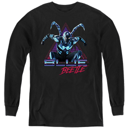 BLUE BEETLE (2023) Leaping Triangle - Youth Long Sleeve T-Shirt Youth Long Sleeve T-Shirt BLUE BEETLE (2023)   
