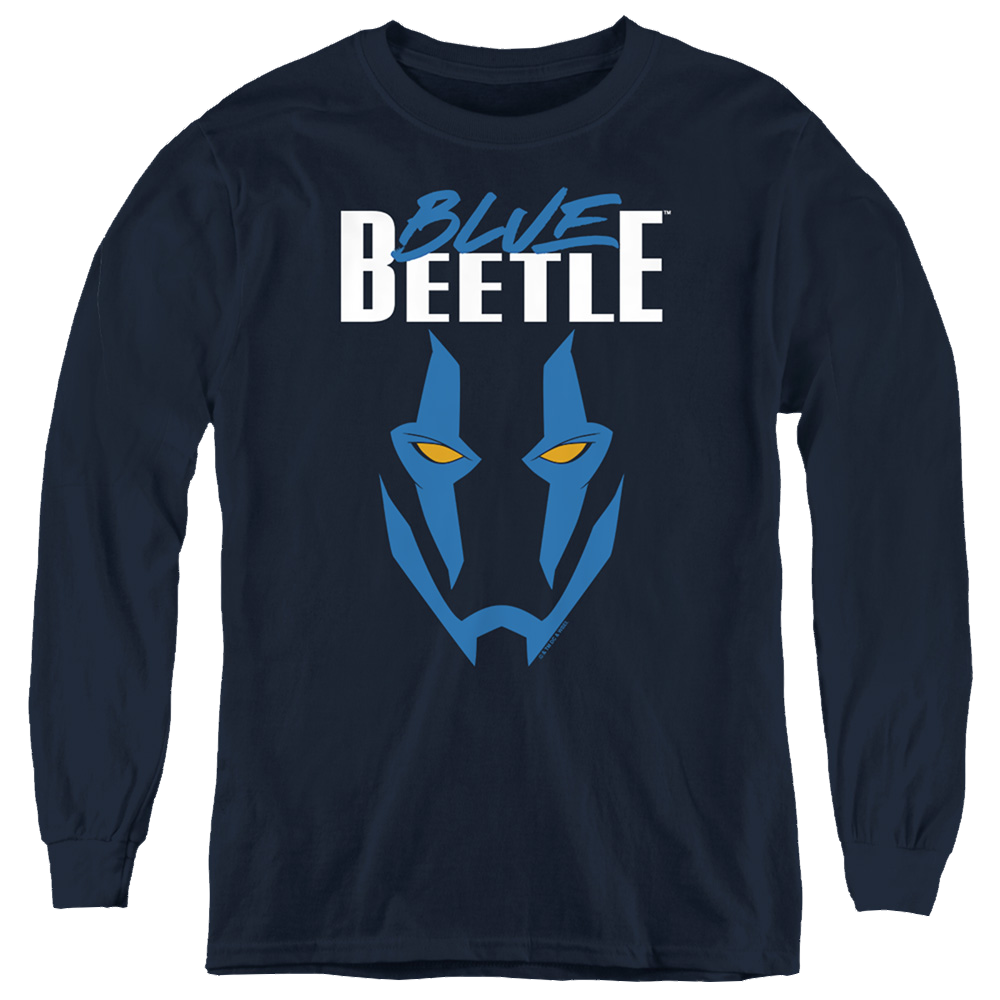 BLUE BEETLE (2023) Mask - Youth Long Sleeve T-Shirt Youth Long Sleeve T-Shirt BLUE BEETLE (2023)   