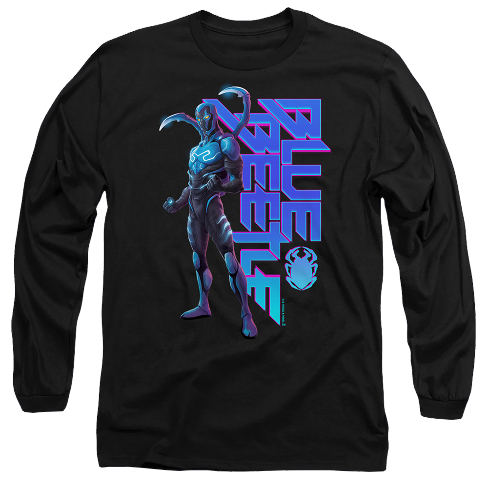 BLUE BEETLE (2023) Standing - Men's Long Sleeve T-Shirt Men's Long Sleeve T-Shirt BLUE BEETLE (2023)   