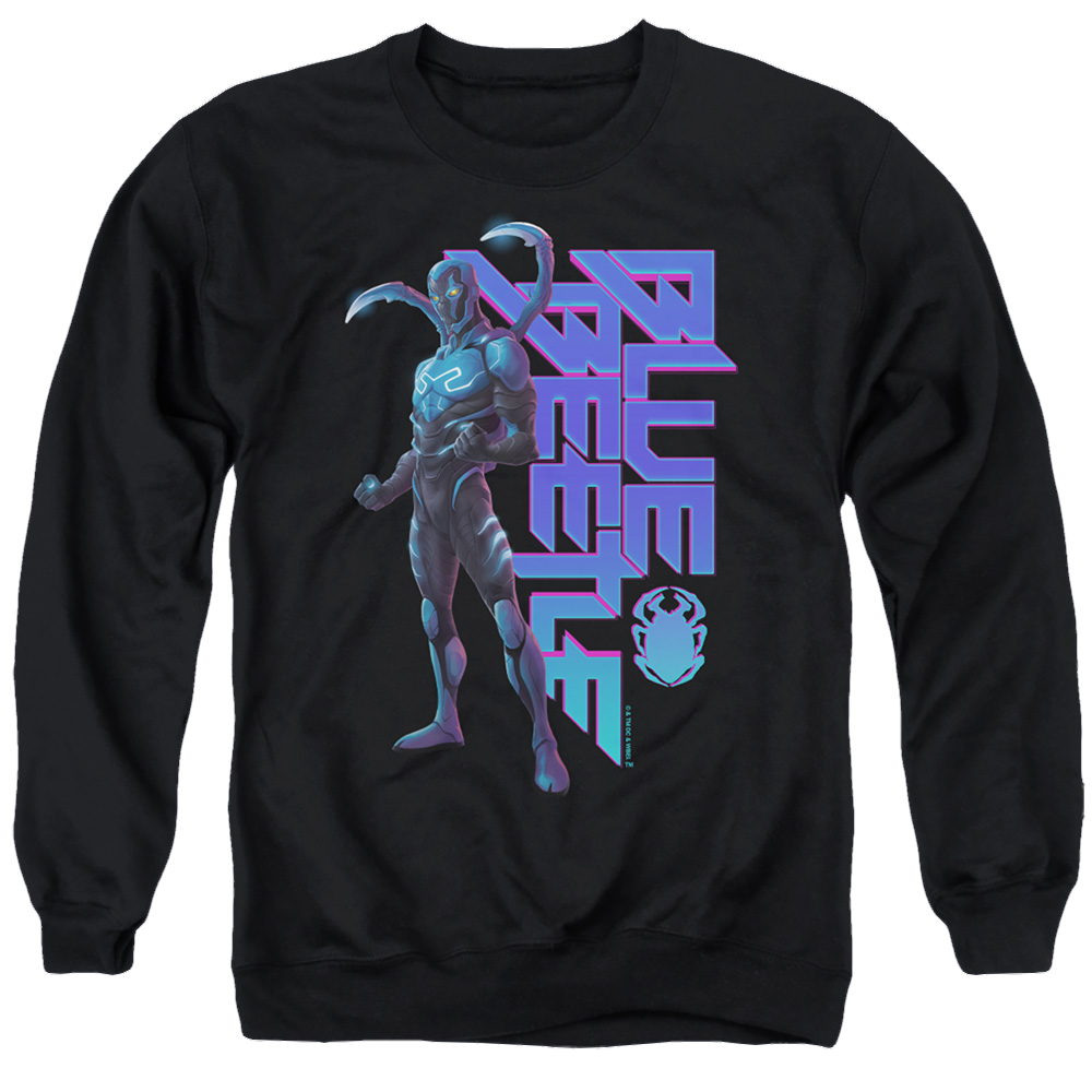 BLUE BEETLE (2023) Standing - Men's Crewneck Sweatshirt Men's Crewneck Sweatshirt BLUE BEETLE (2023)   