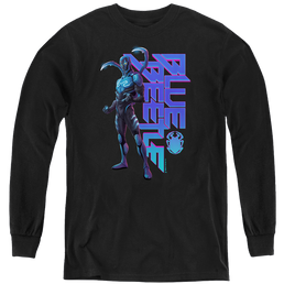 BLUE BEETLE (2023) Standing - Youth Long Sleeve T-Shirt Youth Long Sleeve T-Shirt BLUE BEETLE (2023)   