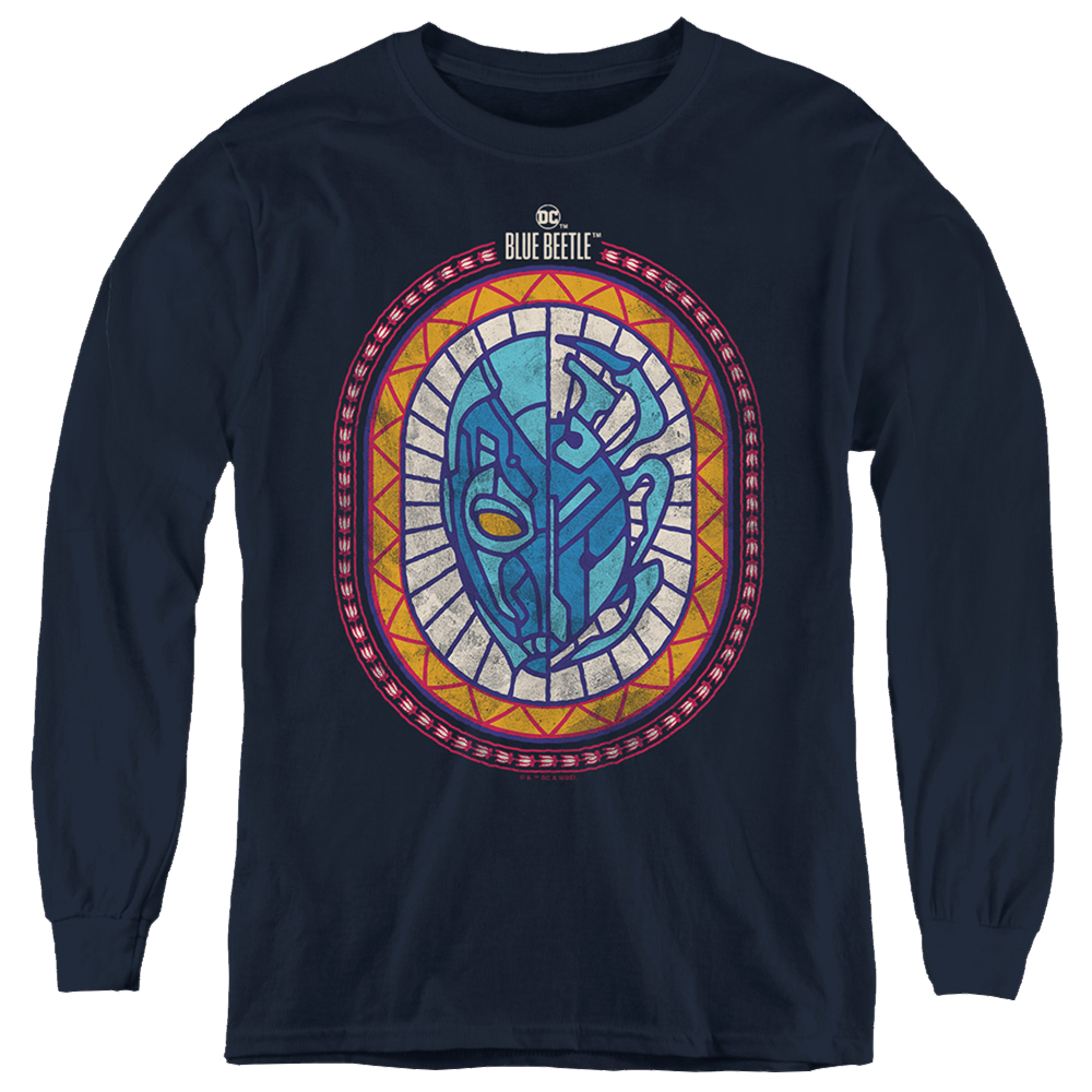 BLUE BEETLE (2023) Reyes Courage - Youth Long Sleeve T-Shirt Youth Long Sleeve T-Shirt BLUE BEETLE (2023)   