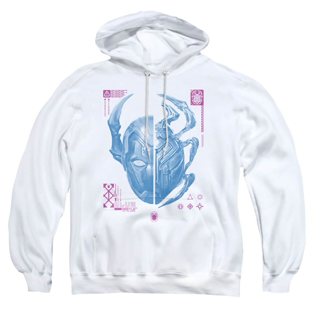 BLUE BEETLE (2023) Split Beetle - Pullover Hoodie Pullover Hoodie BLUE BEETLE (2023)   