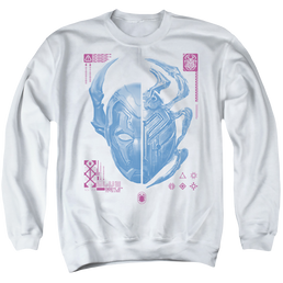 BLUE BEETLE (2023) Split Beetle - Men's Crewneck Sweatshirt Men's Crewneck Sweatshirt BLUE BEETLE (2023)   