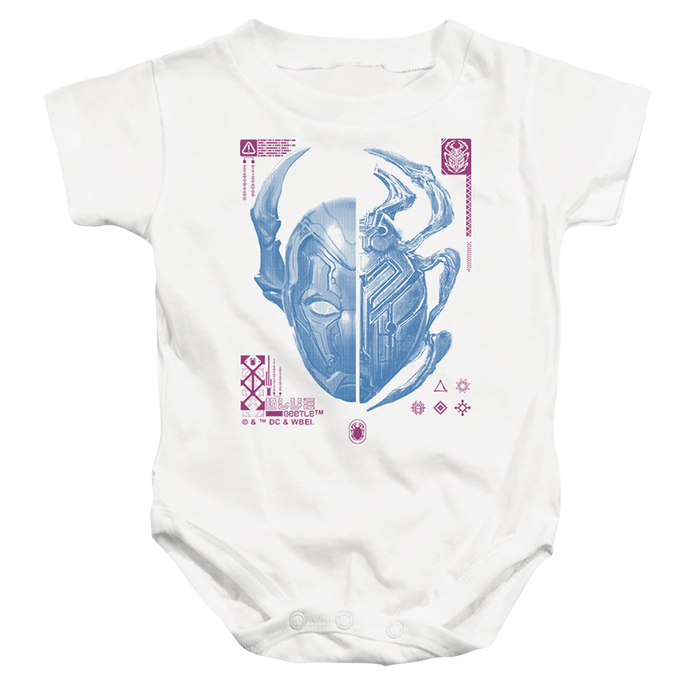 BLUE BEETLE (2023) Split Beetle - Baby Bodysuit Baby Bodysuit BLUE BEETLE (2023)   