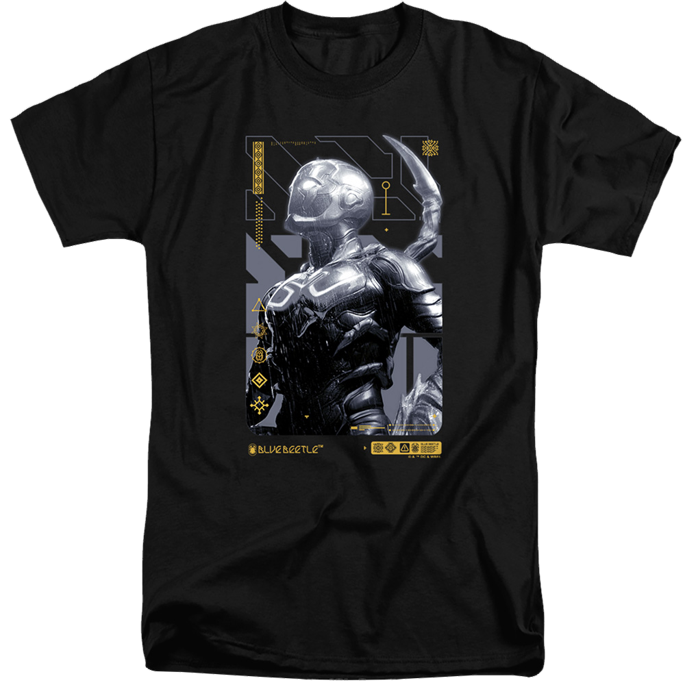 BLUE BEETLE (2023) Beetle Heads Up - Men's Tall Fit T-Shirt Men's Tall Fit T-Shirt BLUE BEETLE (2023)   