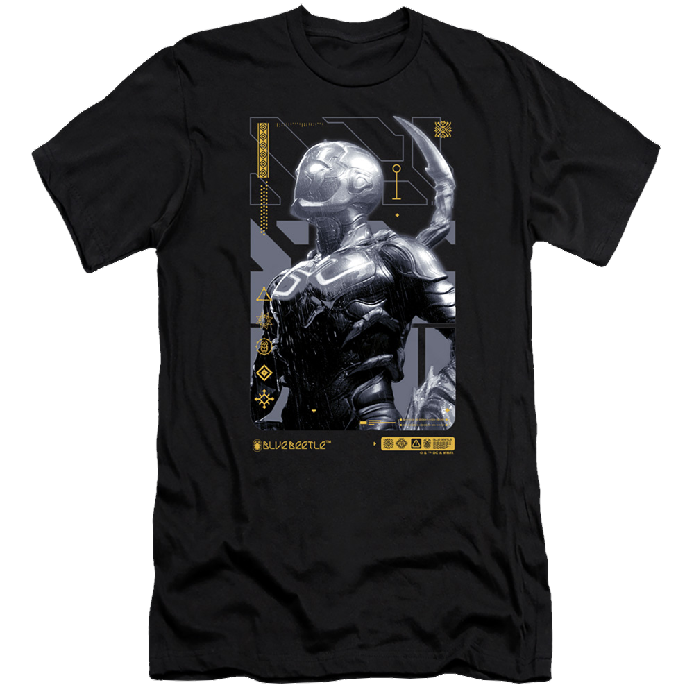 BLUE BEETLE (2023) Beetle Heads Up - Men's Premium Slim Fit T-Shirt Men's Premium Slim Fit T-Shirt BLUE BEETLE (2023)   