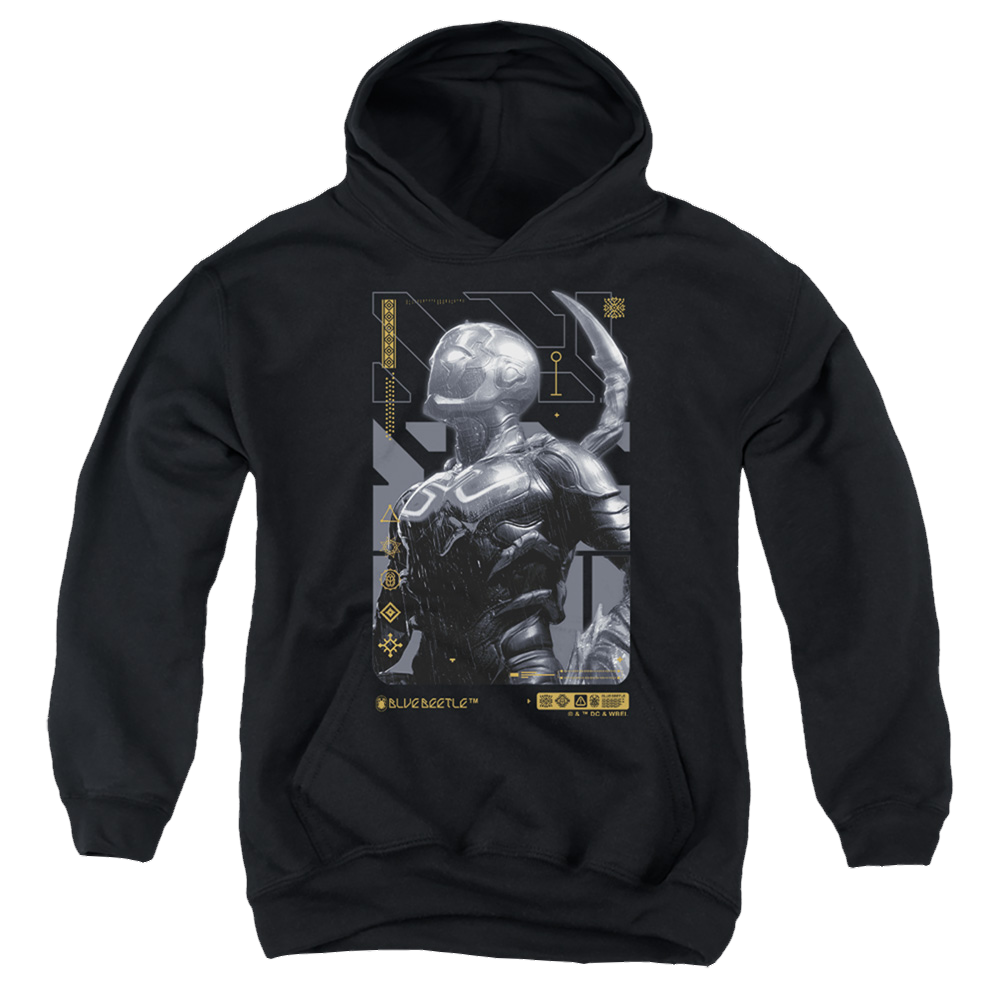 BLUE BEETLE (2023) Beetle Heads Up - Youth Hoodie Youth Hoodie (Ages 8-12) BLUE BEETLE (2023)   