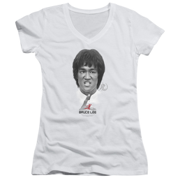 Bruce Lee Self Help - Juniors V-Neck T-Shirt Juniors V-Neck T-Shirt Bruce Lee   