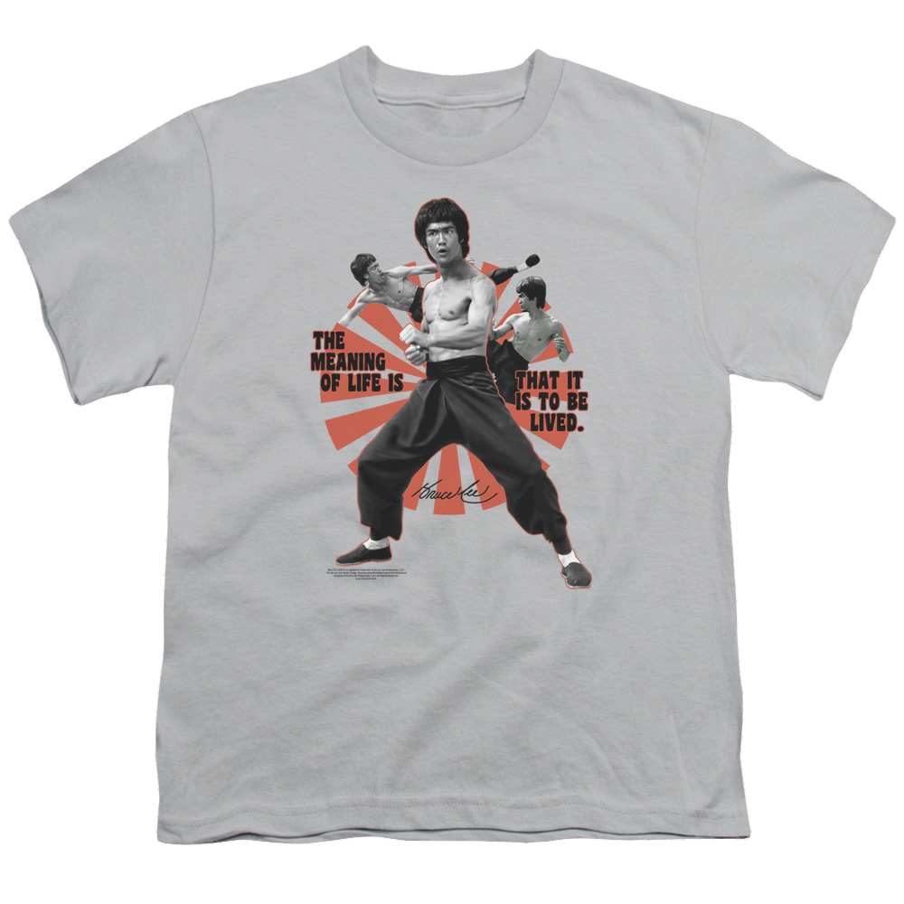 Bruce Lee Meaning Of Life - Youth T-Shirt (Ages 8-12) Youth T-Shirt (Ages 8-12) Bruce Lee   