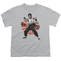 Bruce Lee Meaning Of Life - Youth T-Shirt (Ages 8-12) Youth T-Shirt (Ages 8-12) Bruce Lee   