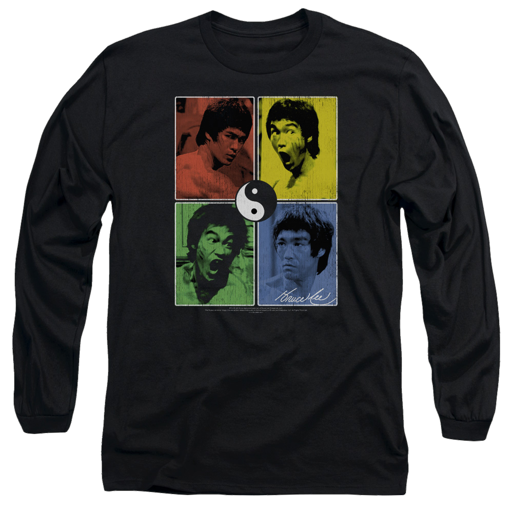 Bruce Lee Enter Color Block - Men's Long Sleeve T-Shirt Men's Long Sleeve T-Shirt Bruce Lee   