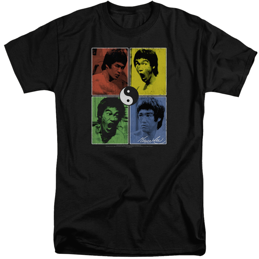 Bruce Lee Enter Color Block - Men's Tall Fit T-Shirt Men's Tall Fit T-Shirt Bruce Lee   
