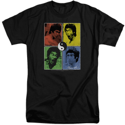 Bruce Lee Enter Color Block - Men's Tall Fit T-Shirt Men's Tall Fit T-Shirt Bruce Lee   