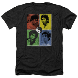 Bruce Lee Enter Color Block - Men's Heather T-Shirt Men's Heather T-Shirt Bruce Lee   