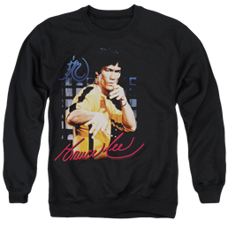 Bruce Lee Yellow Jumpsuit - Men's Crewneck Sweatshirt Men's Crewneck Sweatshirt Bruce Lee   