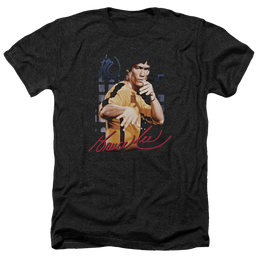 Bruce Lee Yellow Jumpsuit - Men's Heather T-Shirt Men's Heather T-Shirt Bruce Lee   