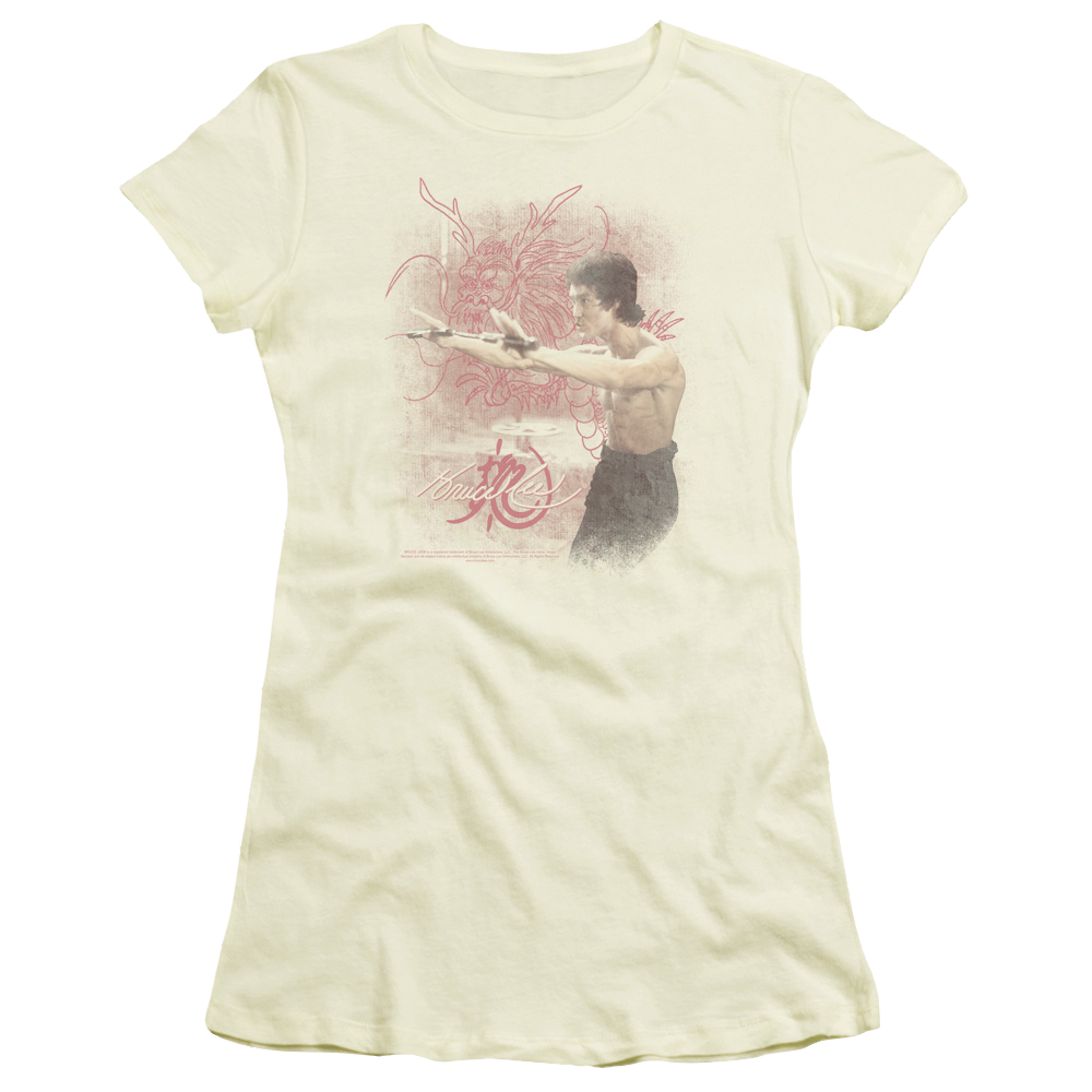 Bruce Lee Power Of The Dragon - Juniors T-Shirt Juniors T-Shirt Bruce Lee   