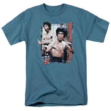 Slate men's regular fit t-shirt with Bruce Lee Enter graphic